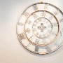 Murray Dewart, "Late Flower Alphabet," 2015, copper, aluminum, stainless steel, 8 feet in diameter.